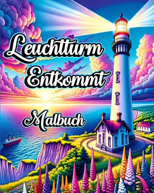 Leuchtturm Entkommt Malbuch