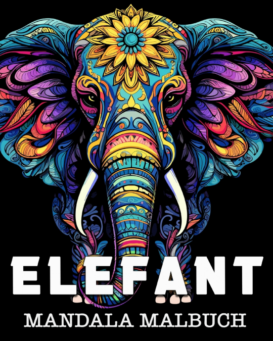 Elefant Mandala Malbuch