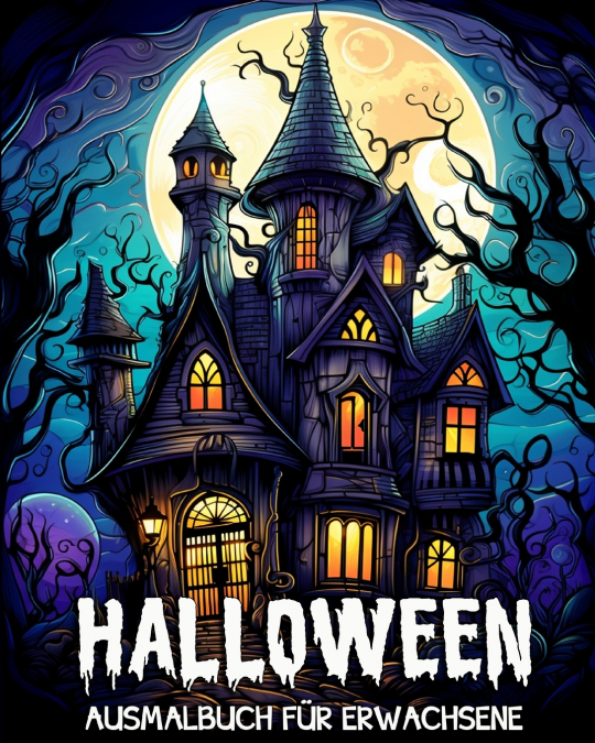 Halloween Ausmalbuch für Erwachsene