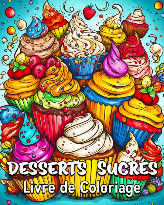 Desserts Sucrés Livre de Coloriage