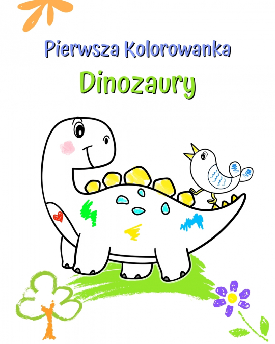 Pierwsza Kolorowanka Dinozaury