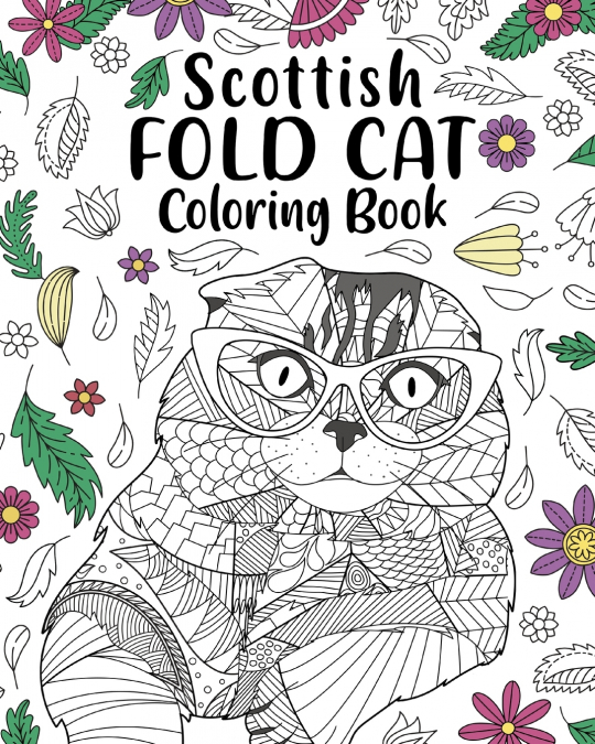 Scottish Fold Cat Coloring Book