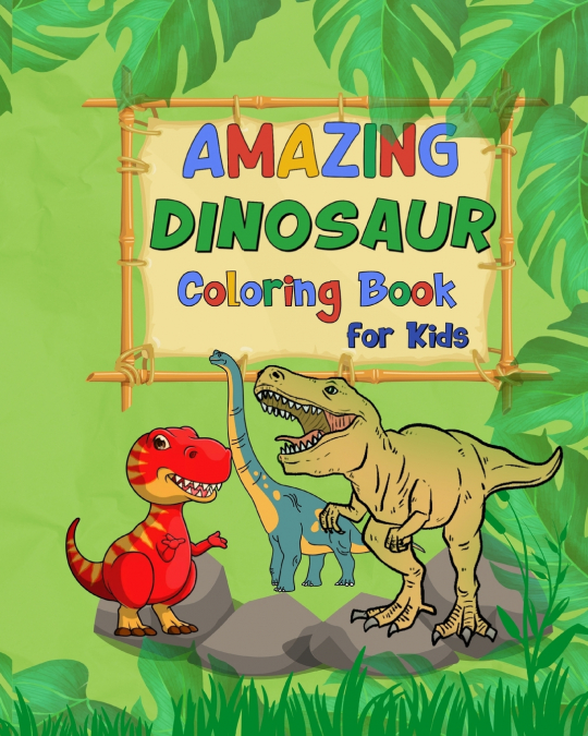 Amazing Dinosaur Alphabet Coloring Book For Kids