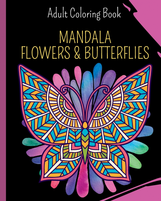 Mandala Flowers and Butterflies