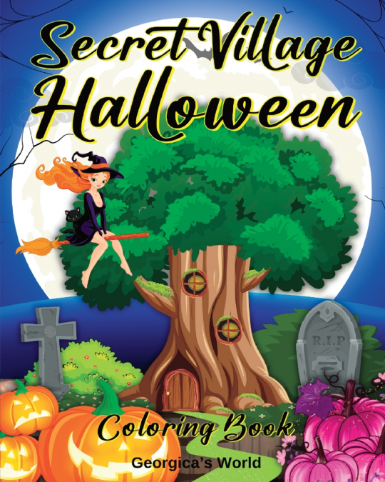 Secret Village Halloween Coloring Book