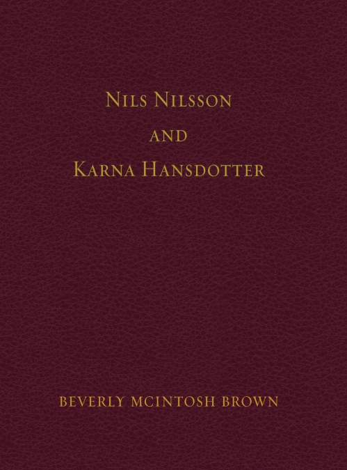 Nils Nilsson and Karna Hansdotter