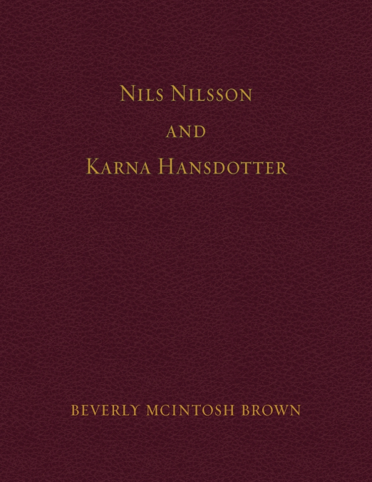 Nils Nilsson and Karna Hansdotter