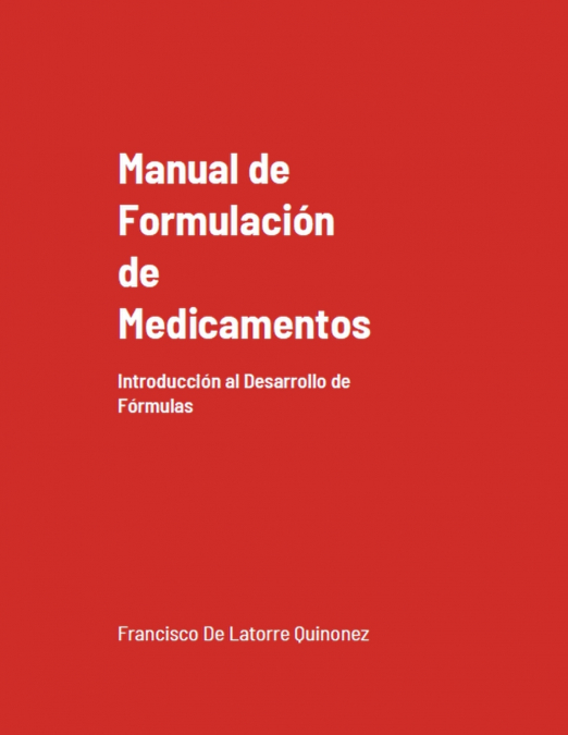Manual de Formulación de Medicamentos