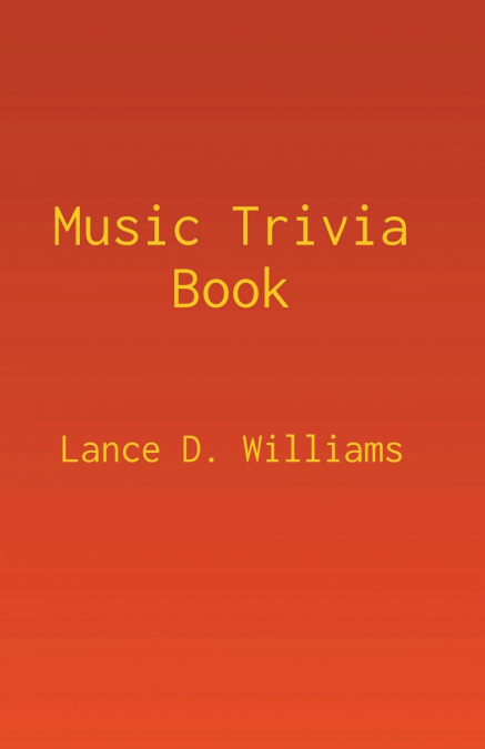 Music Trivia Book