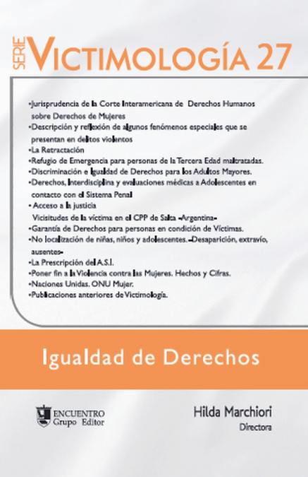 Victimología 27. Igualdad de derechos