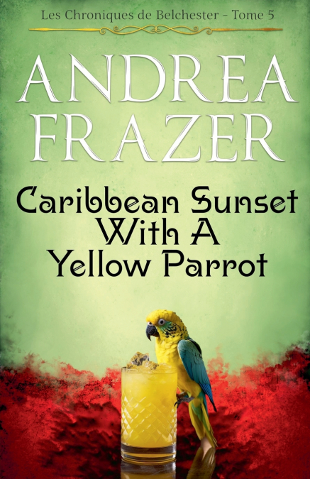 caribbean Sunset with a Yellow Parrot