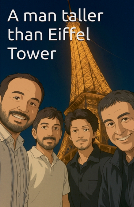 A man taller than  Eiffel Tower