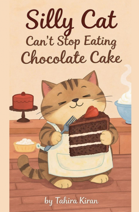 Silly Cat Can’t Stop Eating Chocolate Cake