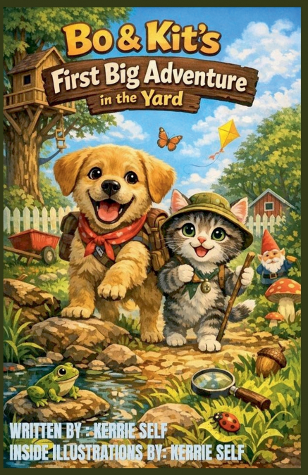 Bo & Kit’s First Big Adventure in the Yard