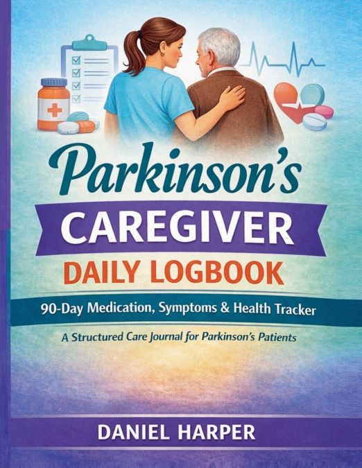 The Parkinsons’s Caregiver Daily Logbook 90-Days Medication, Symptoms & Health Tracker
