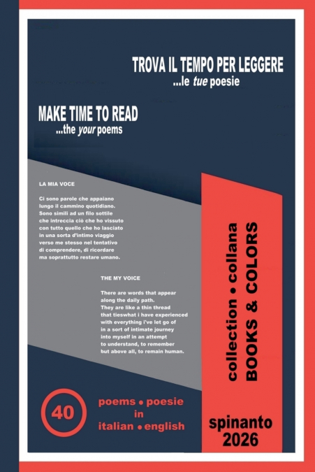 MAKE TIME TO READ - TROVA IL TEMPO PER LEGGERE   ...the your poems - ...le tue poesie