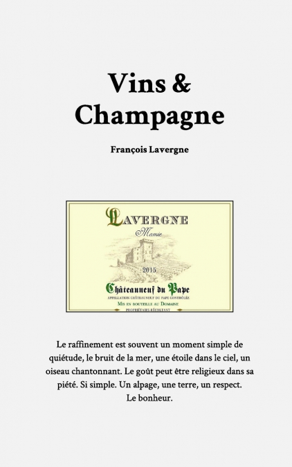 Vins et champagne