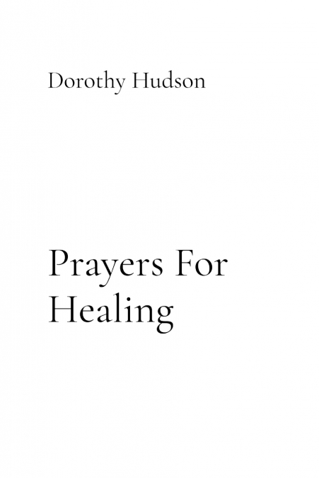 Prayers For Healing