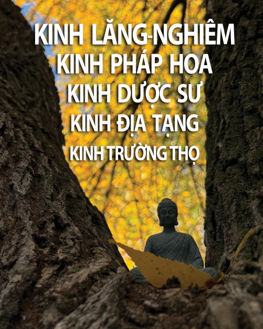 Kinh Lăng-Nghiêm, Kinh Pháp Hoa, Kinh Dược Sư, Kinh Địa Tạng, Kinh Trường Thọ (bản chữ nhỏ)