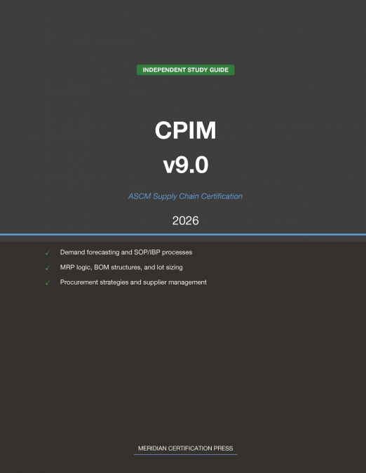 ASCM CPIM v9.0 Supply Chain Study Guide 2026