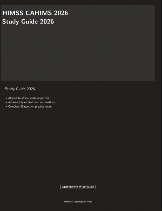 HIMSS CAHIMS 2026 Study Guide