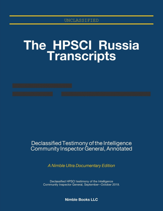 The HPSCI Russia Transcripts