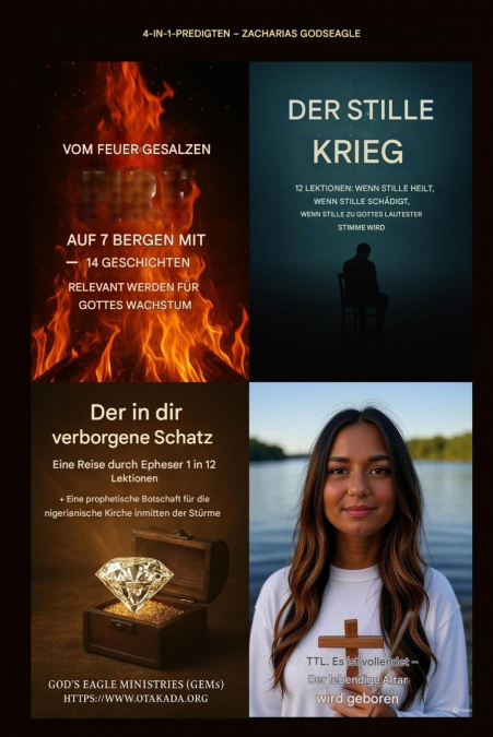 4 Predigten in 1 von Zacharias Godseagle mit Audio-Links