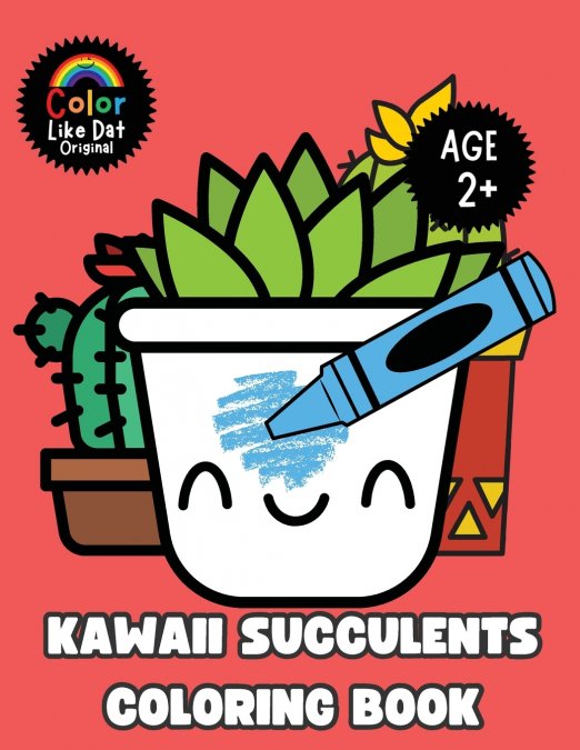 Kawaii Succulents Coloring Book