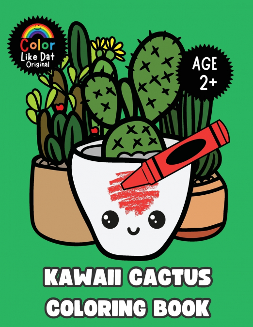 Kawaii Cactus Coloring Book