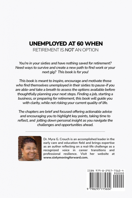 Unemployed at 60 When Retirement is not an Option!