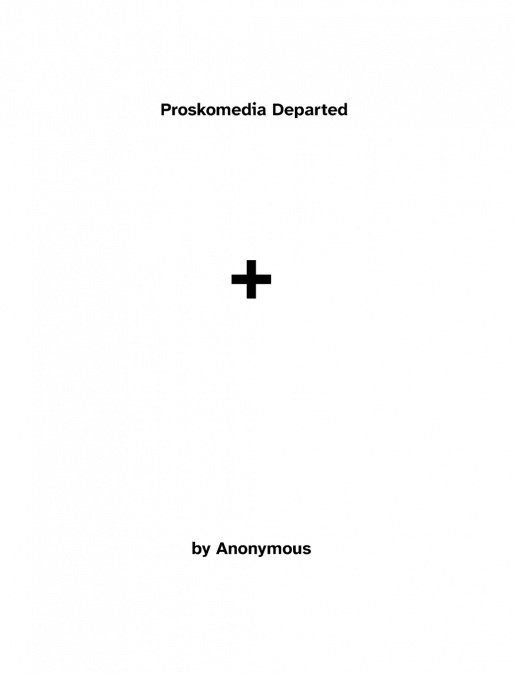 Proskomedia Departed