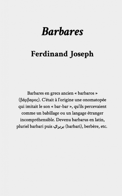 Barbares