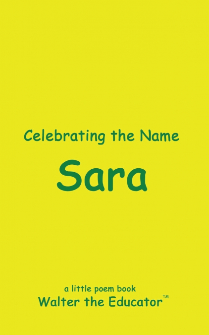 Celebrating the Name Sara
