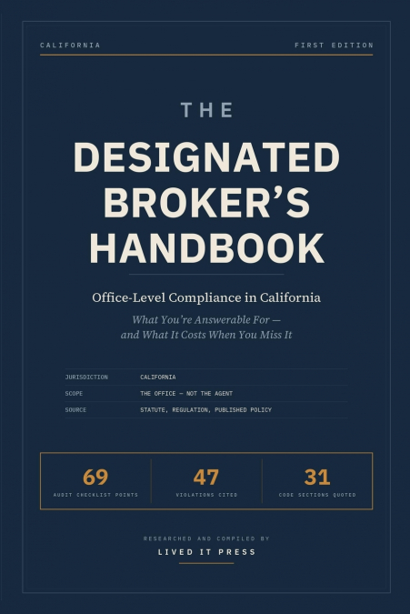 The Designated Broker’s Handbook
