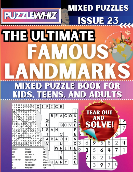 The Ultimate Famous Landmarks Mixed Puzzle Book for Kids, Teens, and Adults