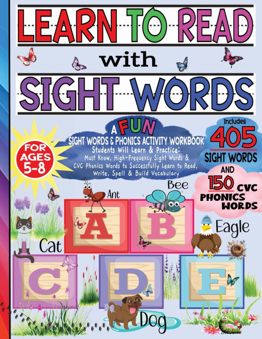 Learn to Read with Sight Words & Phonics Activity Workbook