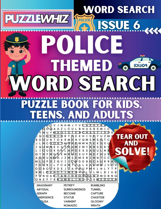 Police - Themed Word Search - Fun & Educational Puzzles for Kids, Teens, and Adults (Large Print Edition)