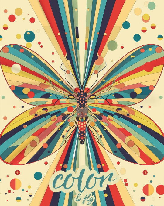 Color and fly - Coloring book for kids and adults