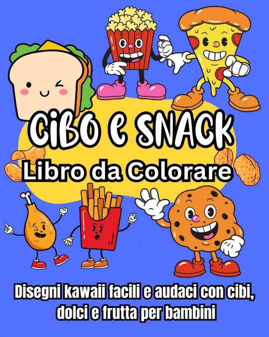Cibo e Snack Libro da Colorare