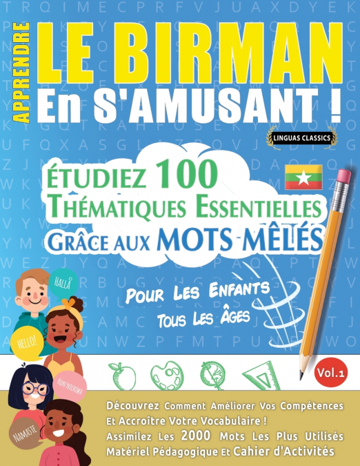 APPRENDRE LE BIRMAN EN S’AMUSANT - POUR LES ENFANTS