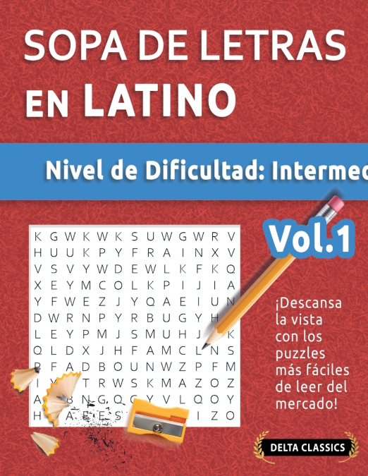SOPA DE LETRAS EN LATINO - NIVEL DE DIFICULTAD