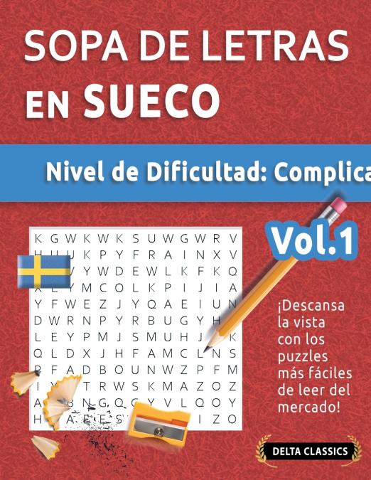 SOPA DE LETRAS EN SUECO - NIVEL DE DIFICULTAD