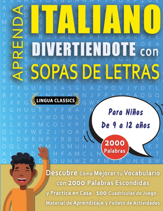 SOPA DE LETRAS CON LETRA GRANDE PARA ADULTOS EN ITALIANO - Crucigramas Delta -  Los Rompecabezas más Grandes del Mercado Para Adultos y Mayores - Busca 2000 Palabras Escondidas Hábilmente - Diviértete