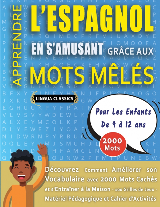MOTS MÊLÉS GROS CARACTÈRES POUR ADULTES EN ESPAGNOL - ÉDITIONS JEUX DELTA - Un Cahier de Jeux avec 2000 Mots Cachés Géants en GRAND FORMAT - Mots Barrés pour Adultes et Seniors - 100 Grilles Amusantes