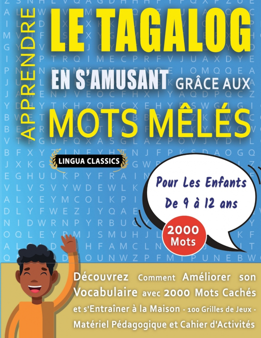 MOTS MÊLÉS GROS CARACTÈRES POUR ADULTES EN TAGALOG - ÉDITIONS JEUX DELTA - Un Cahier de Jeux avec 2000 Mots Cachés Géants en GRAND FORMAT - Mots Barrés pour Adultes et Seniors - 100 Grilles Amusantes 