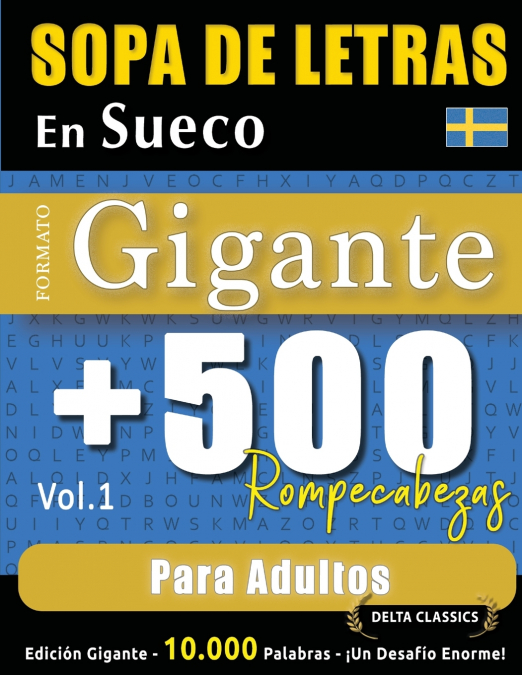 SOPA DE LETRAS EN SUECO FORMATO GIGANTE