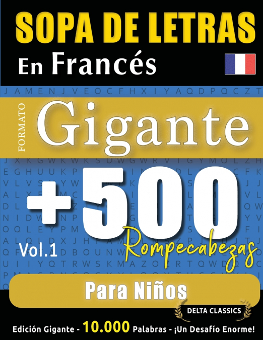 SOPA DE LETRAS EN FRANCÉS FORMATO GIGANTE