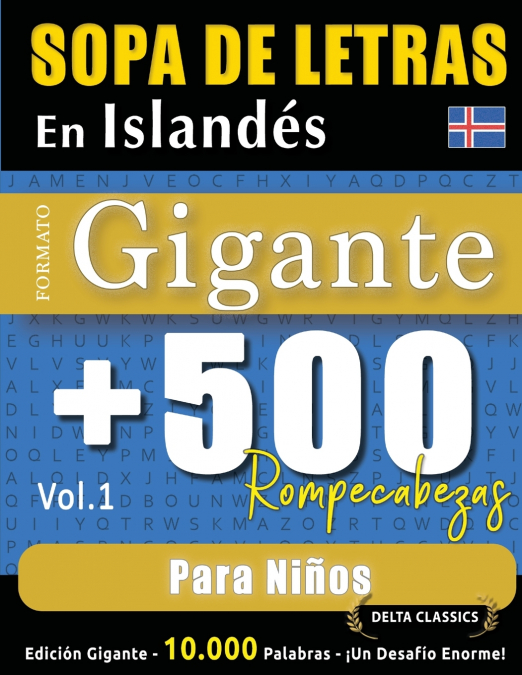 SOPA DE LETRAS EN ISLANDÉS FORMATO GIGANTE