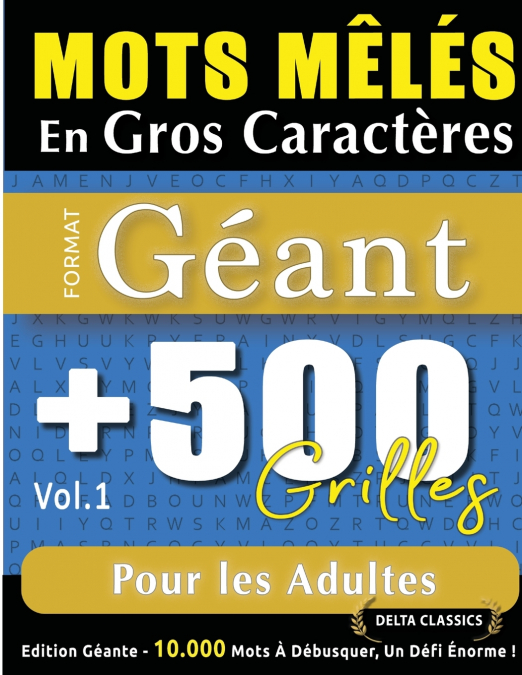MOTS MÊLÉS EN GROS CARACTÈRES FORMAT GÉANT