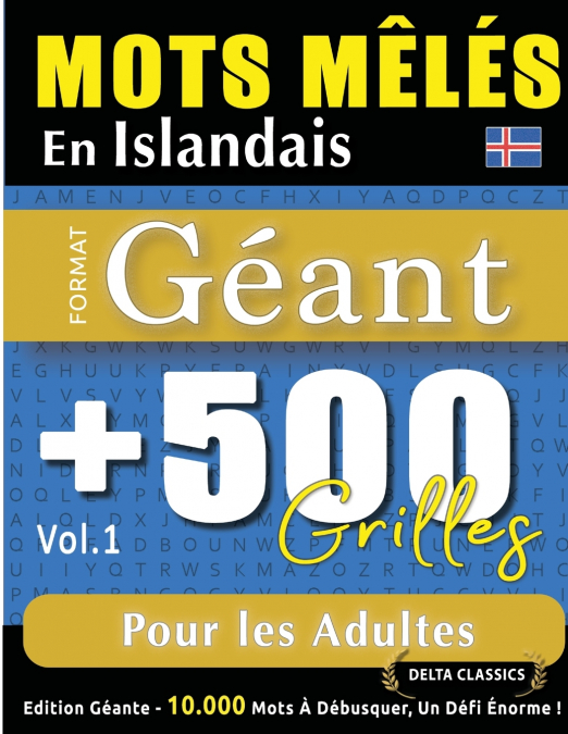 MOTS MÊLÉS EN ISLANDAIS FORMAT GÉANT